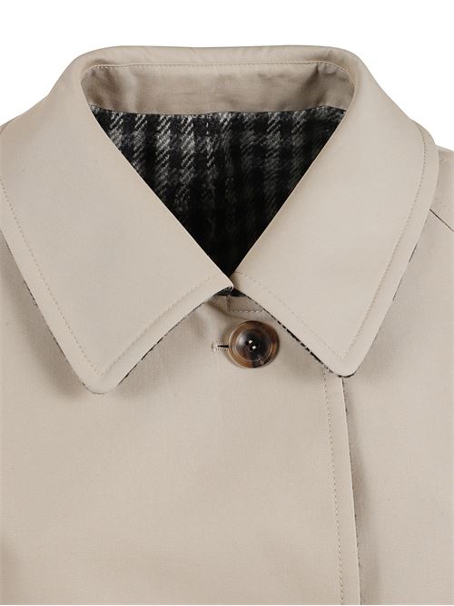 Trench reversibile in twill e check MIU MIU | MS21311798F04U0